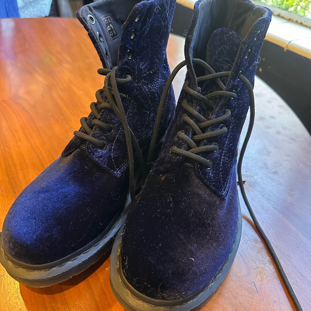 Dr. Martens Black Brocade Boots - Picture 2 of 9